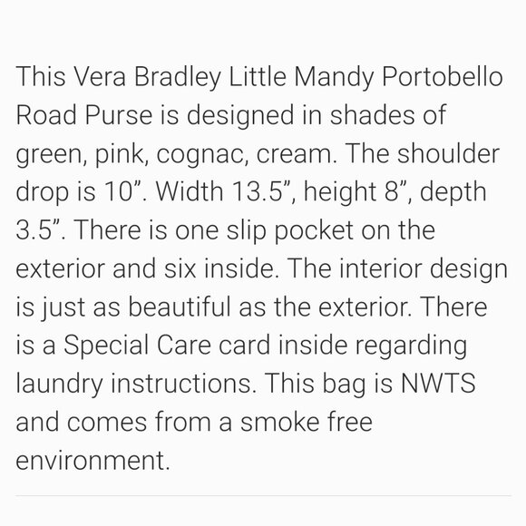 Vera Bradley Portobello Road, Little Mandy - Picture 9 of 9